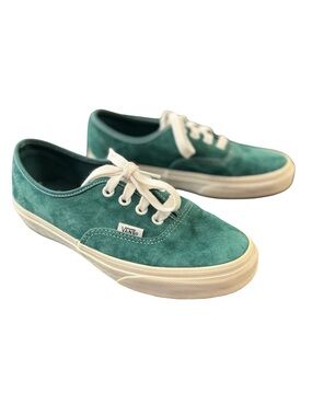 1423 / Vans Green & White Suede Lace Up Shoes Unisex Women’s 6.5 Men 5